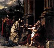 Jacques-Louis  David Belisarius Receiving Alms Sweden oil painting artist